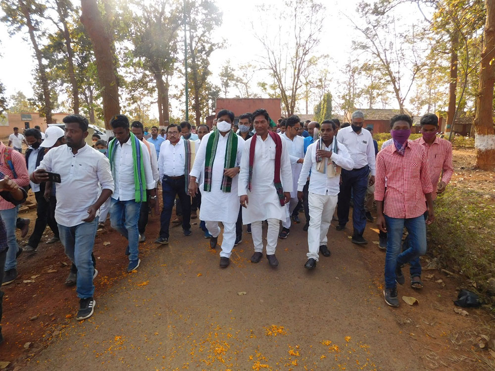 Foundation Stone laid by Hon'ble Minister Sri Pratap Jena