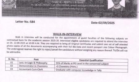 WALK-IN-INTERVIEW